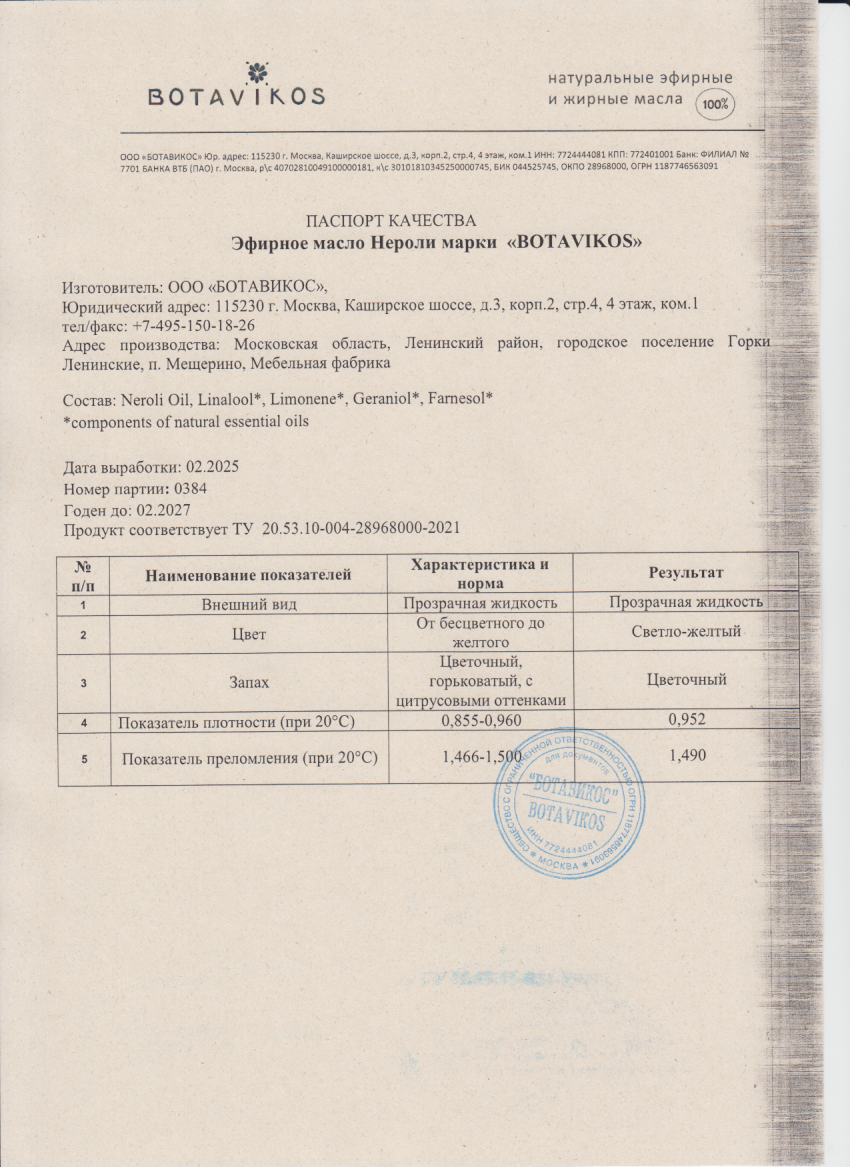 Паспорт №022025